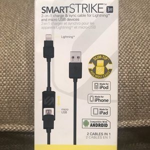 2 in 1 charge and sync cable